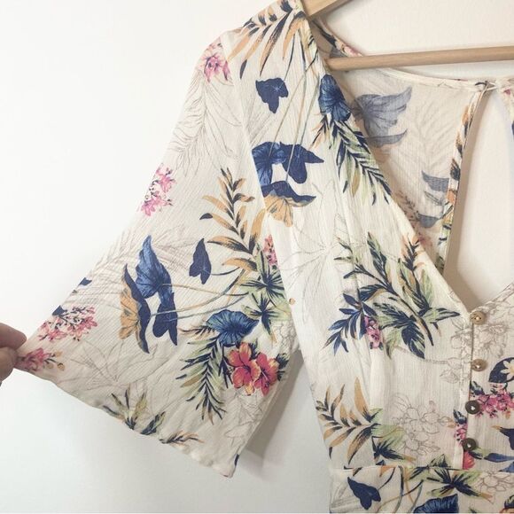 American Eagle botanical romper dress size 4 - Picture 6 of 14